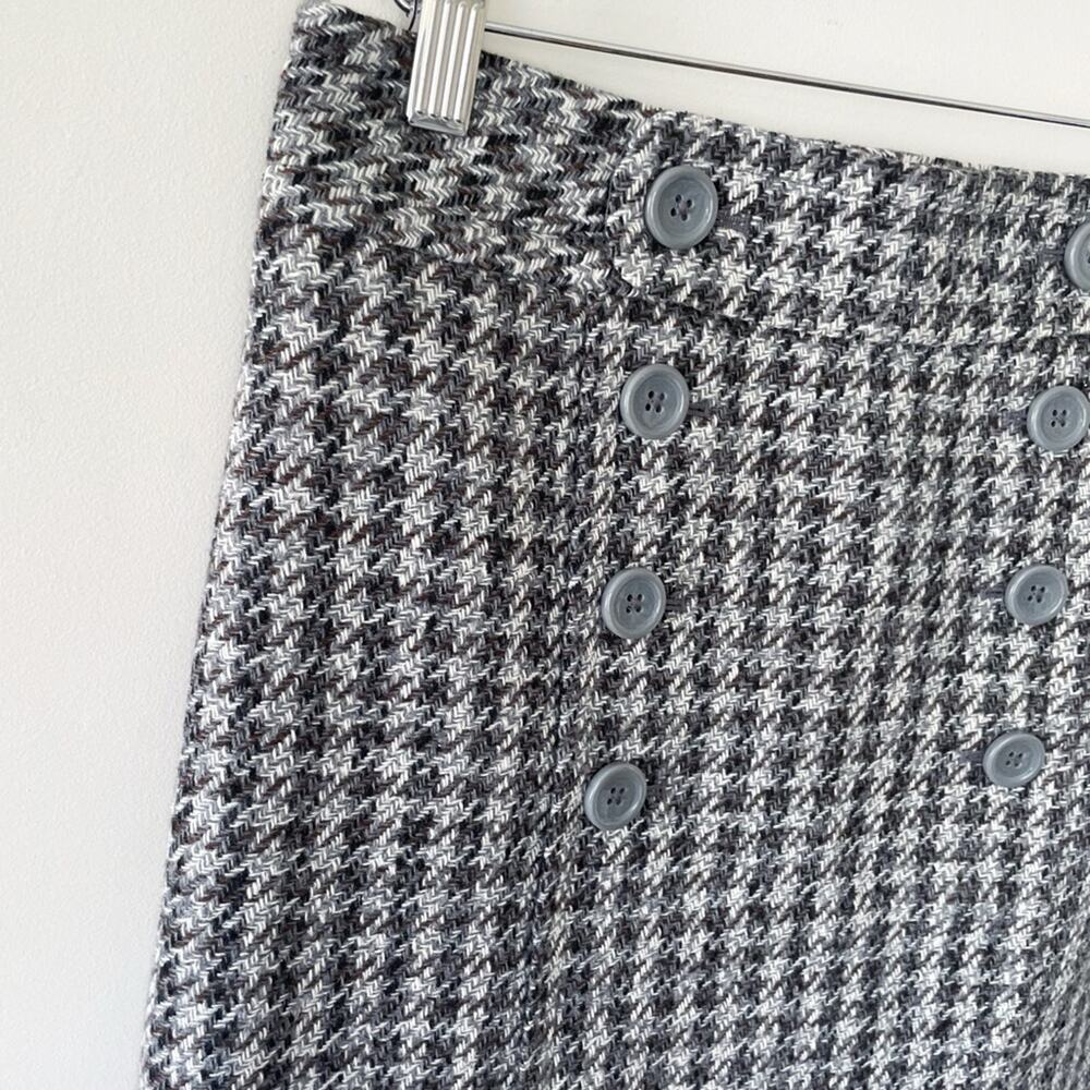 LOFT Pencil Skirt Black and Gray Houndstooth Size 6 EUC - Picture 7 of 14